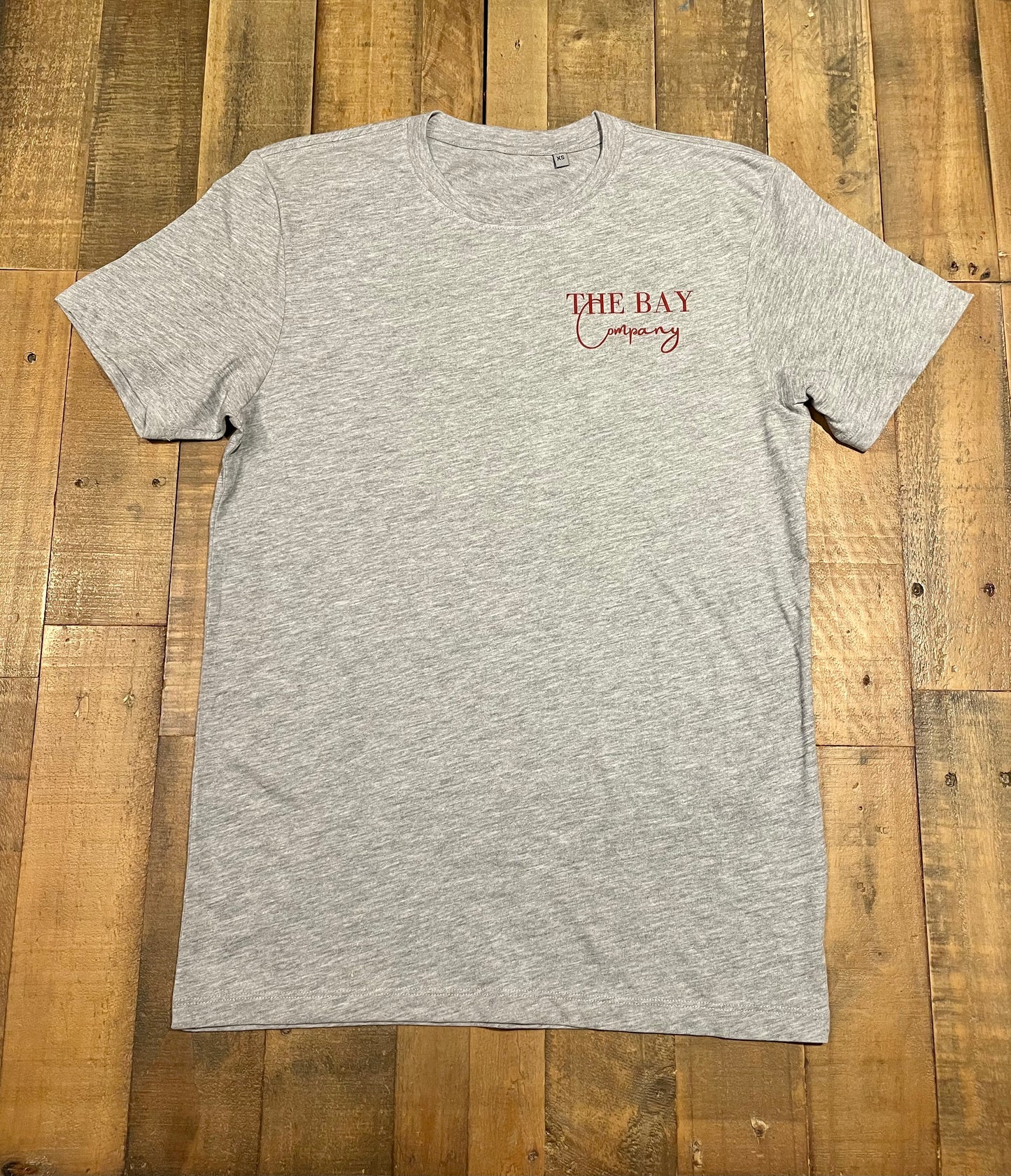 The unisex Whitby T-shirts in grey marl from The Bay Company.