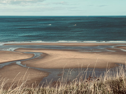 A print of Whitby beach on the Yorkshire Coast