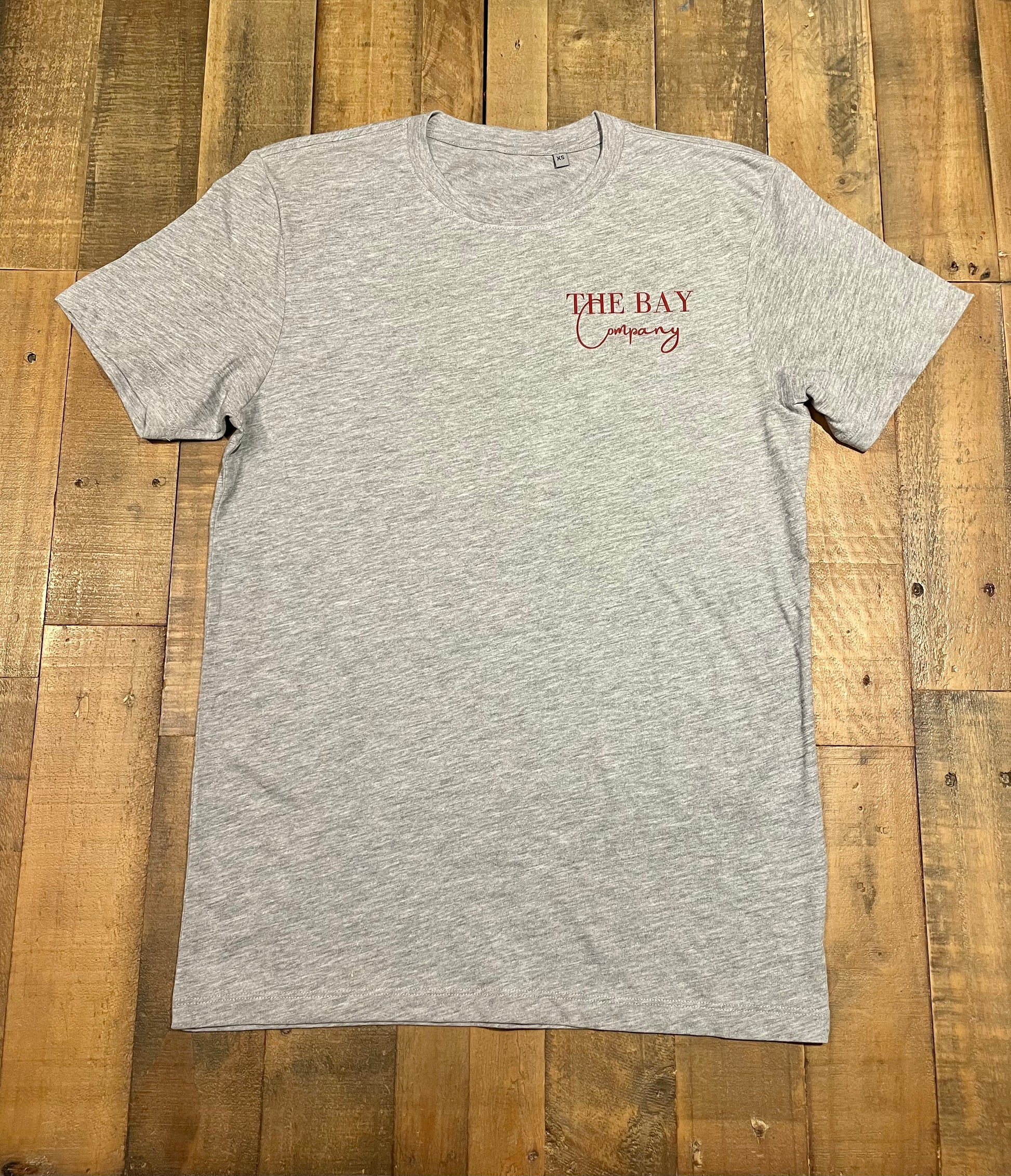 The unisex Whitby T-shirts in grey marl from The Bay Company. 