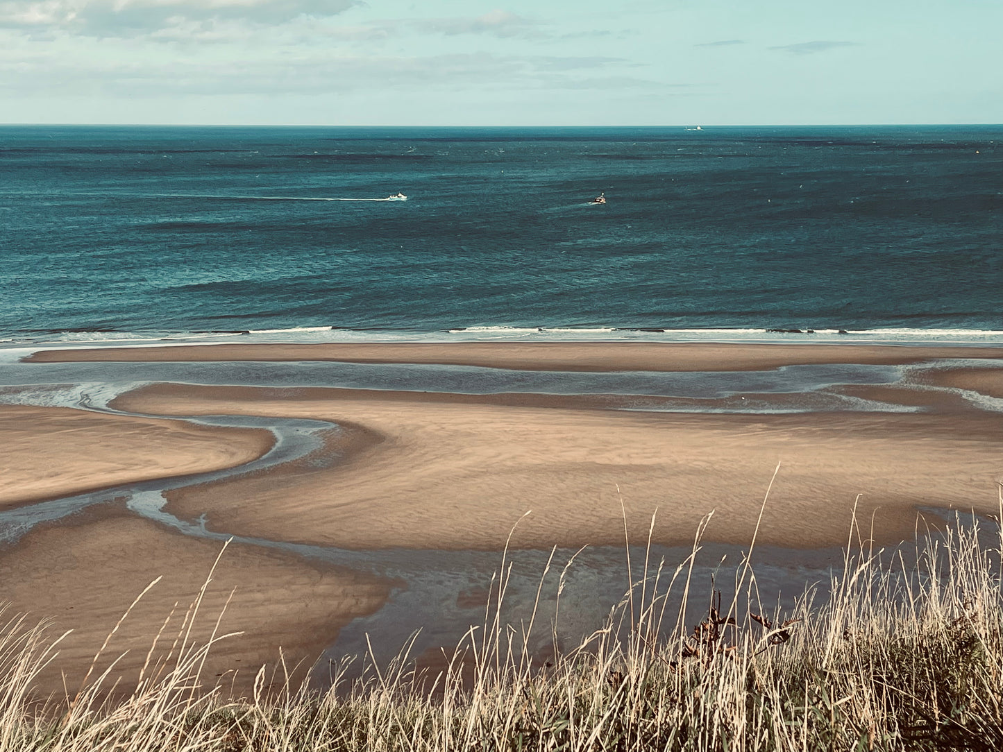 A print of Whitby beach on the Yorkshire Coast 